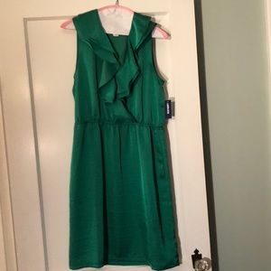 NWT Old Navy green ruffle collar dress